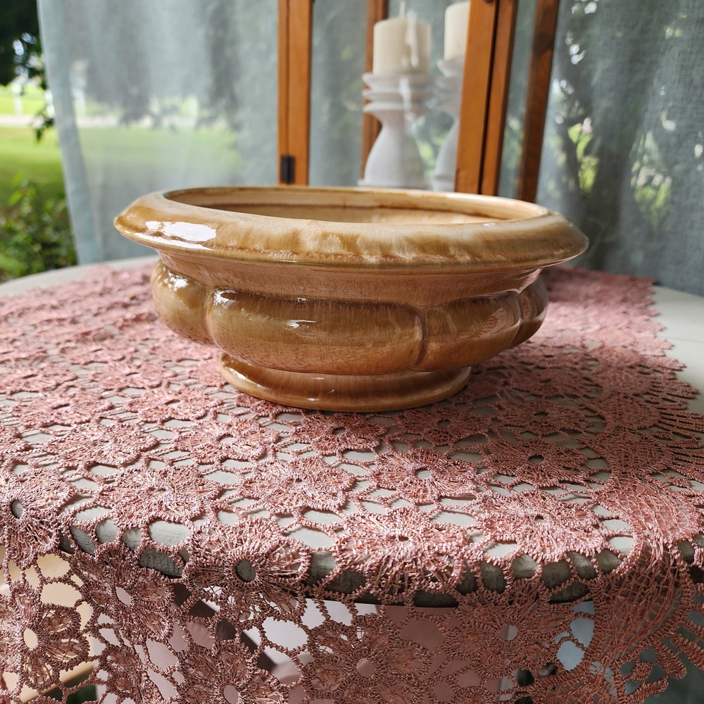 Elegant Brown Ceramic Bowl